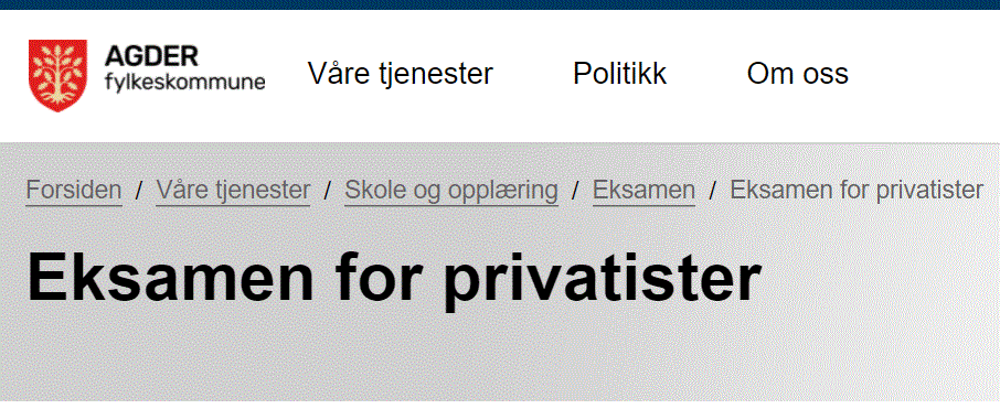 privatist-eksamen